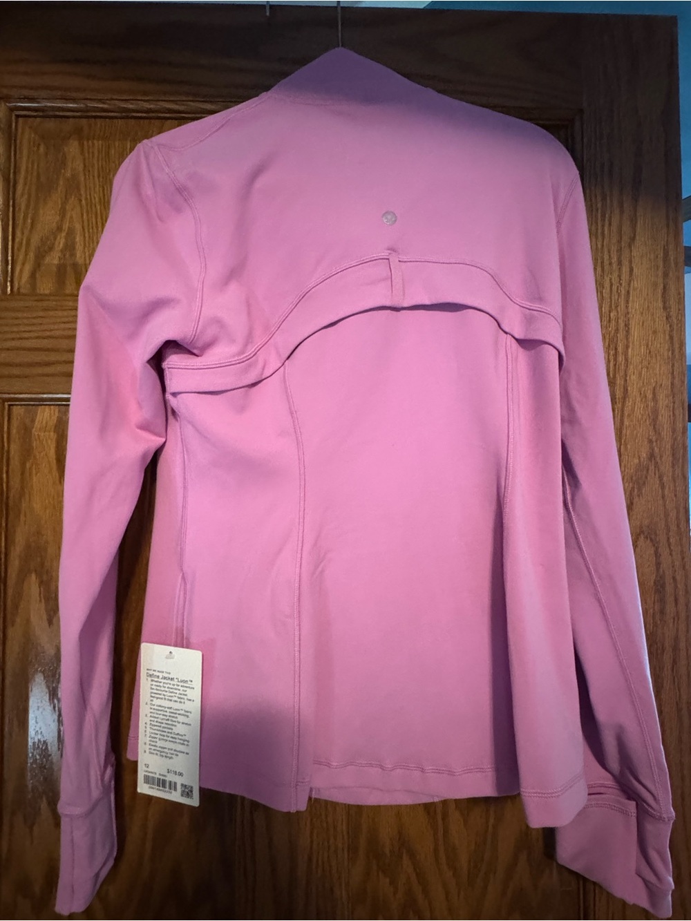Lululemon Pink Athletic Jacket - Reflective Logo
